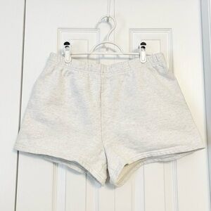 Aritzia Light Gray Sweat Shorts